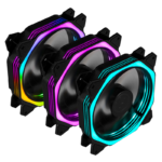 LC-MF 120 3FANS RGB  WITH CONTROLLER & REMOTE CONTROL LOVINGCOOL BLACK