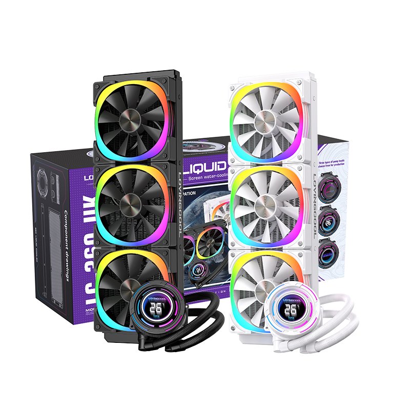 LC-360-UK 1 LC-W360-UK ARGB 5V3PIN Liquid Cooler WHITE - Image 1