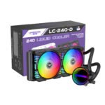 LC-B240-D 240MM ARGB 5V3PIN Liquid Cooler BLACK - Image 4