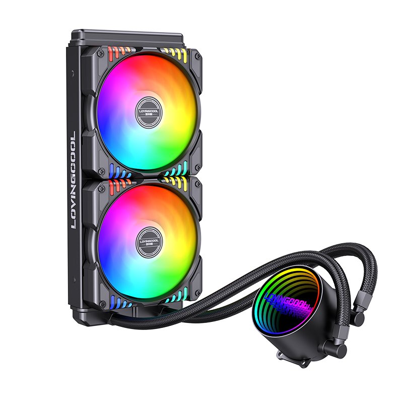 LC-b240-D ARGB 5V3PIN Liquid Cooler 23 LC-B240-D 240MM ARGB 5V3PIN Liquid Cooler BLACK - Image 1