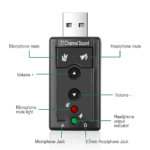 USB Sound Card 7.1 Channels