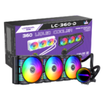 LC-B360-D ARGB 5V3PIN Liquid Cooler LOVINGCOOL BLACK - Image 2