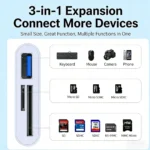 Card Reader Type-C 3-in-1 OTG Multi-function Converter - Image 2