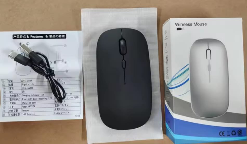WhatsApp Image 2026-09-19 at 12.18.11 PM (1) MOUSE WIRELESS RECHARGEABLE BLACK - Image 1