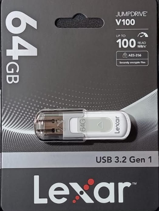 WhatsApp Image 2026-09-21 at 12.21.36 PM FLASH MEMORY USB LEXAR 64GB - Image 1